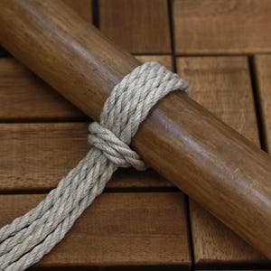 Natural Hemp Bondage Rope - 30ft Shibari Rope for BDSM - Hand-Spun Romanian Hemp, 6mm Diameter image 3