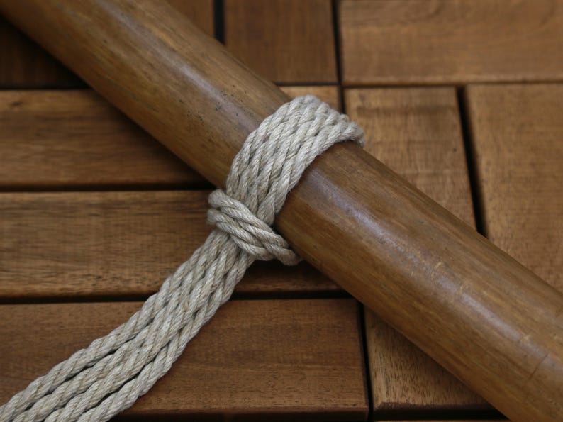 Natural Hemp Bondage Rope - 30ft Shibari Rope for BDSM - Hand-Spun Romanian Hemp, 6mm Diameter image 3