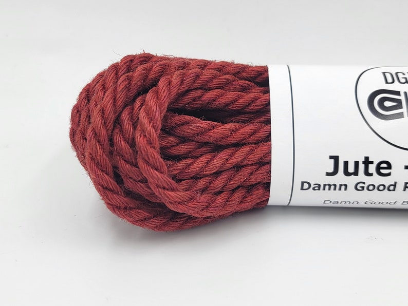 Jute Bondage Rope Red Shibari Rope Mature 6mm 