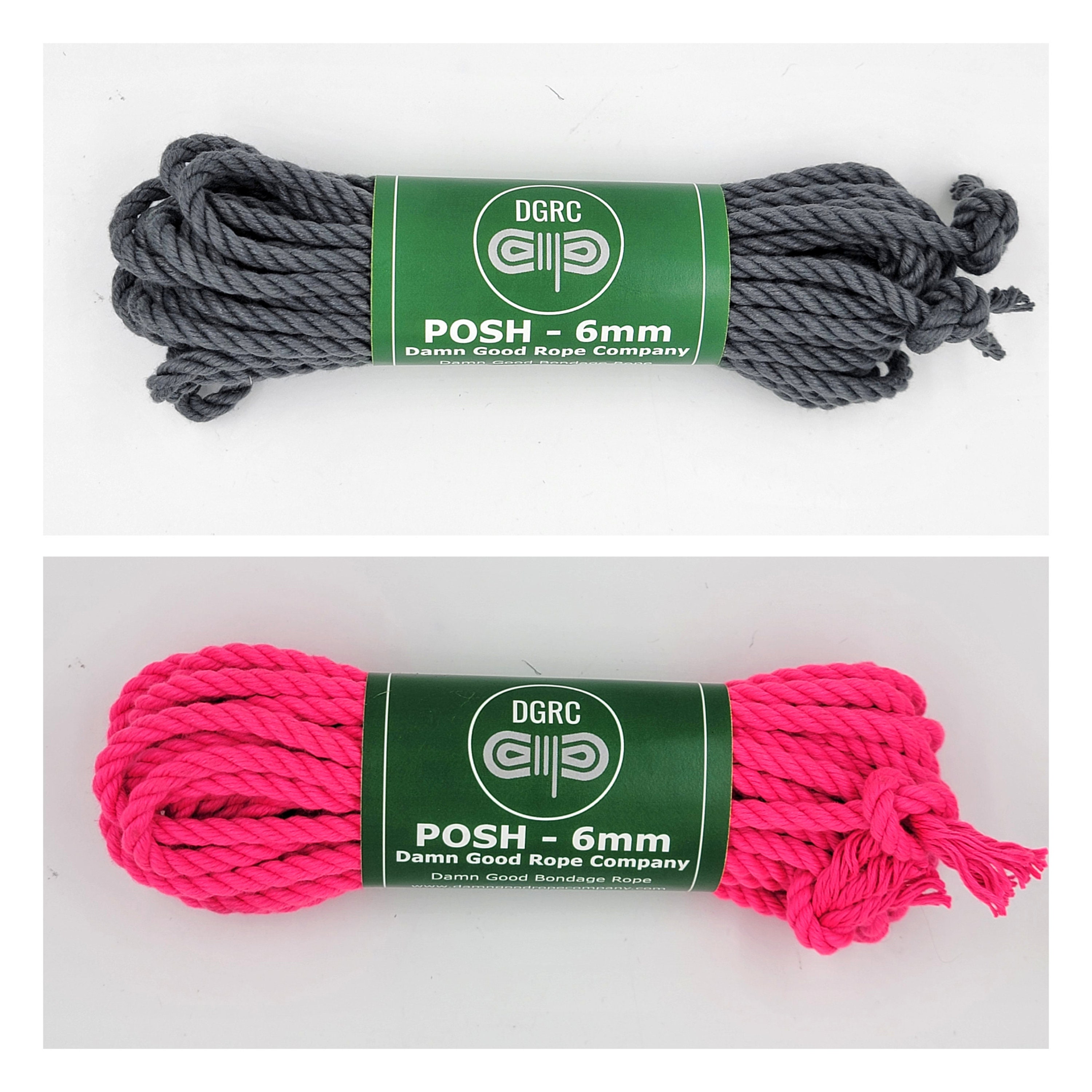 POSH Bondage Rope Multi color Shibari 6mm Mature - Great for UPLINES