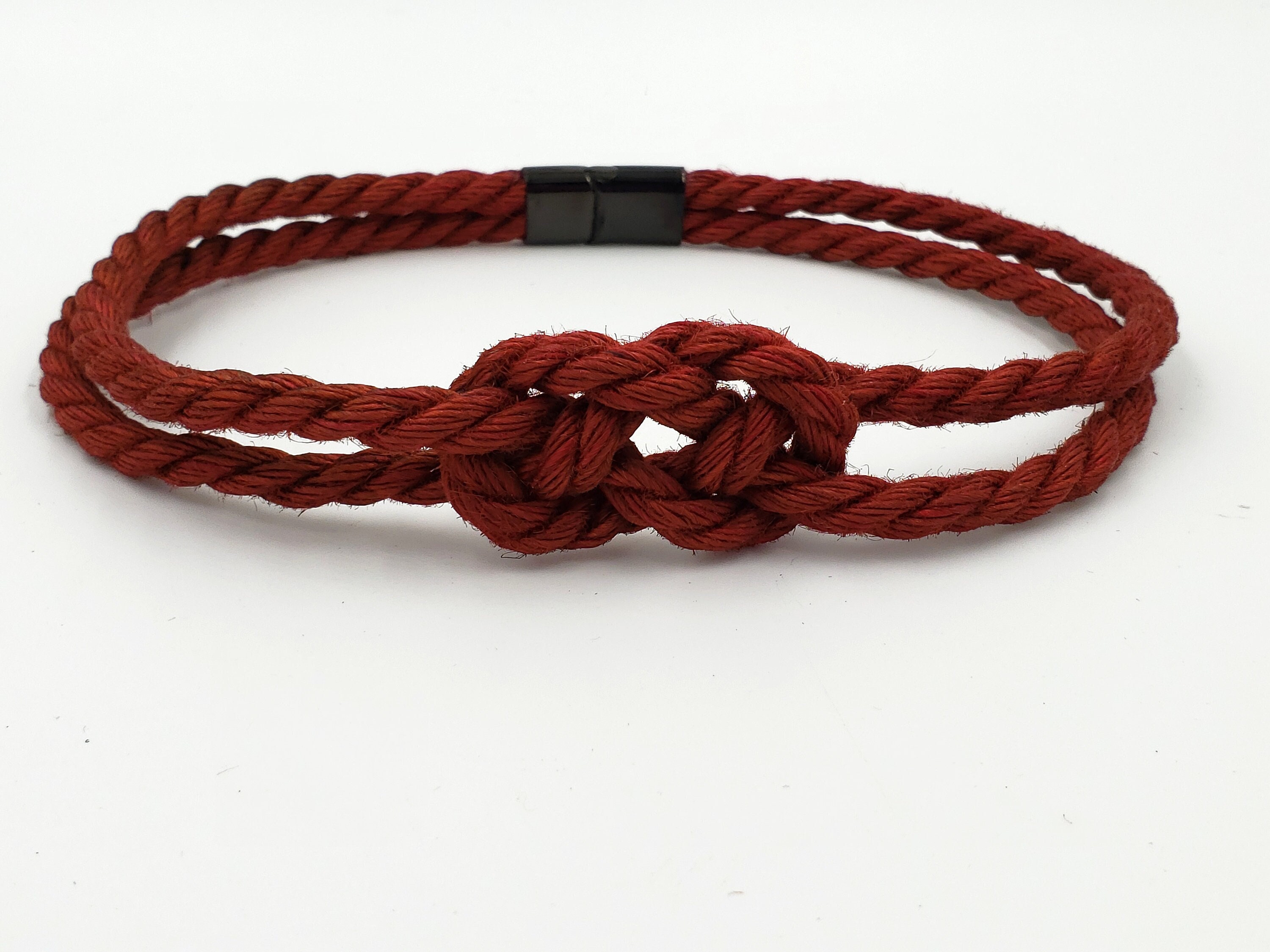 BDSM Rainbow Shibari Bondage Inspired Bracelet Square Knott 