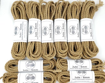 Jute Shibari Rope Riggers Kit for Bondage, Kink, Jute Rope Set BDSM