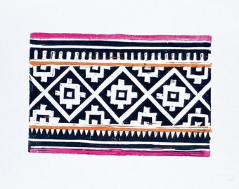 Hmong Pattern Printable Wall Art