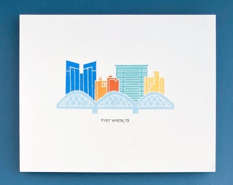 Fort Worth Art Print