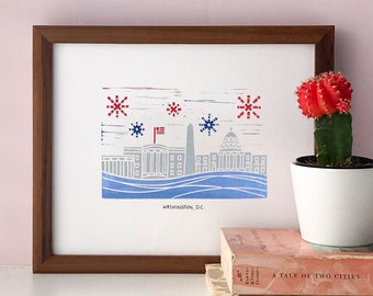 Washington DC Skyline Art Print