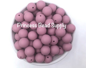 15mm Mauve Silicone Beads, Silicone Beads,  Silicone Beads Wholesale,