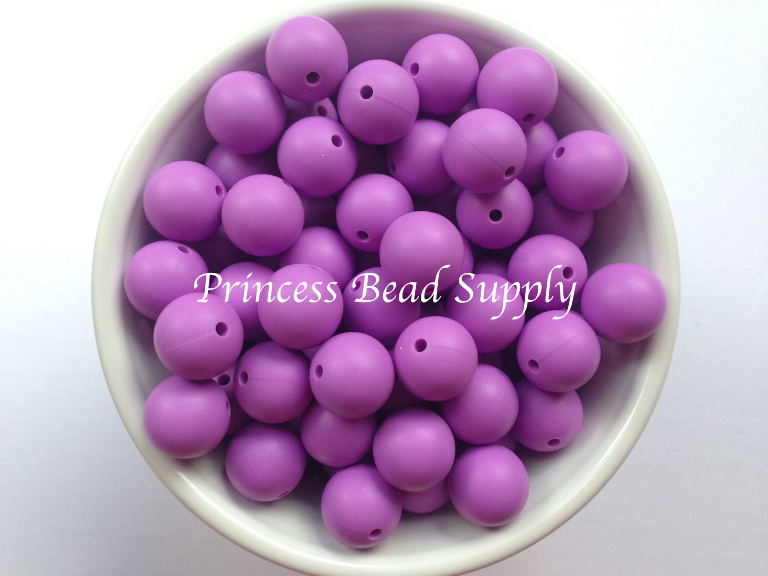 15mm Purple Silicone Beads, Silicone Beads in Bulk, 15mm Silicone