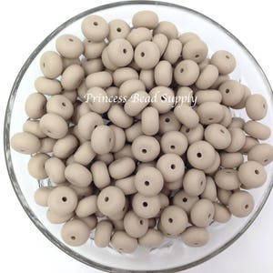 Sandstone 14mm MINI ABACUS Silicone Beads, Mini Abacus, Silicone Beads