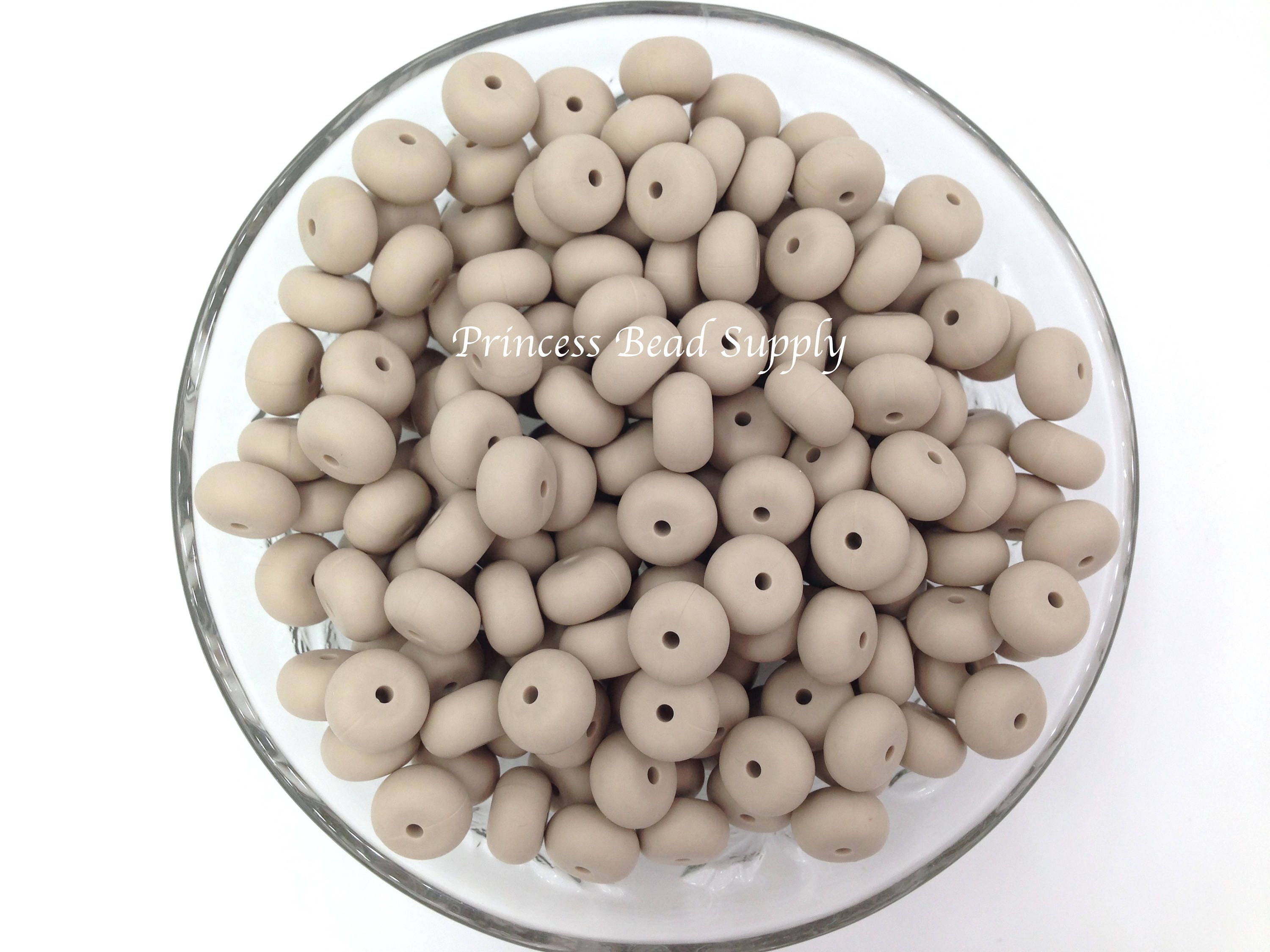 12mm White Marble Silicone Beads