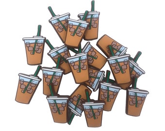 Iced Coffee Silicone Focal Beads