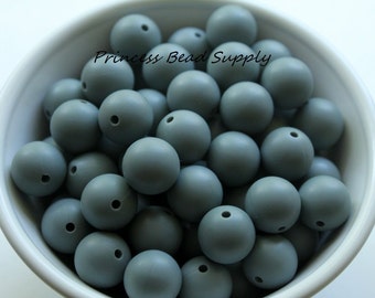 15mm Gray Silicone Beads, Silicone Beads,  Silicone Beads Wholesale,