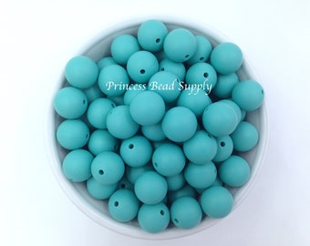 15mm Seafoam Silicone Beads,  Round Silicone Beads,  Wholesale Silicone Beads, Silicone Beads