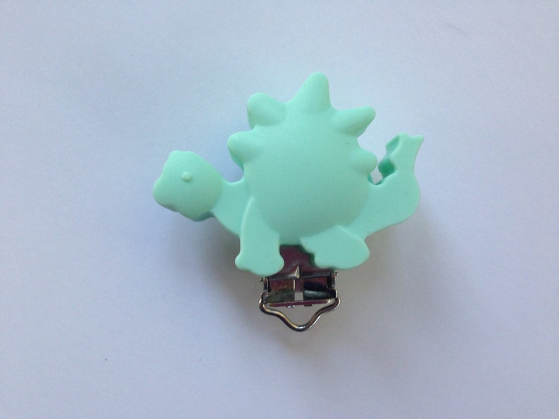 Dinosaur Pacifier Clip Dino Silicone Pacifier Clip Paci Etsy