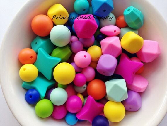 100 Bulk 15mm Silicone Beads 100 Silicone Beads Wholesale 