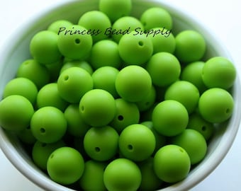 15mm Green Silicone Beads, Silicone Beads,  Silicone Beads Wholesale