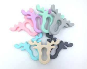 Moose Silicone Pendant, Deer Silicone Pendant, Animal Pendant, Sensory Pendant, Deer Silicone Pendant, Moose Silicone Pendant