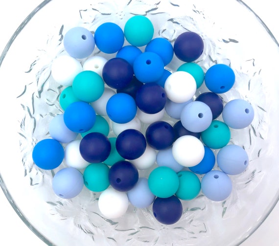 Silicone Wholesale--Mix & Match--19mm Bulk Silicone Beads--100