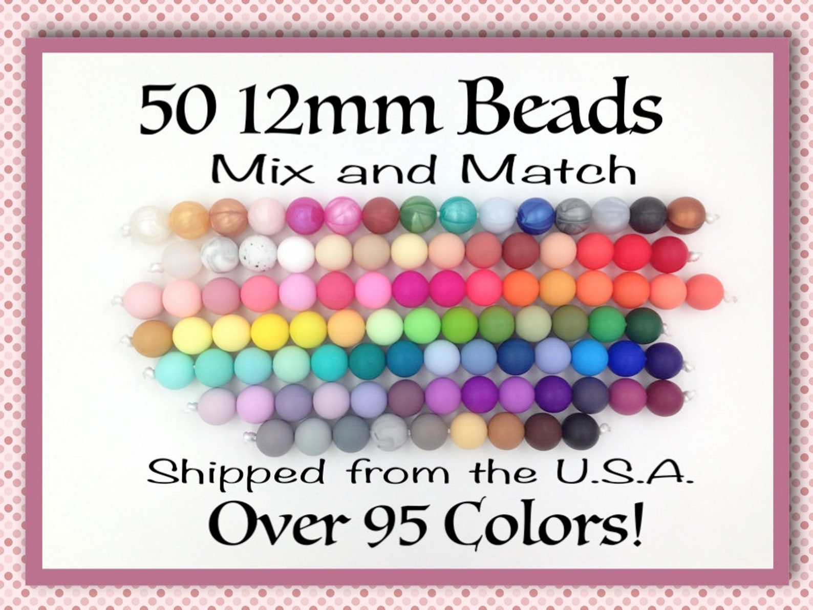 50 BULK 12mm Silicone Beads 50 Silicone Beads Wholesale Etsy
