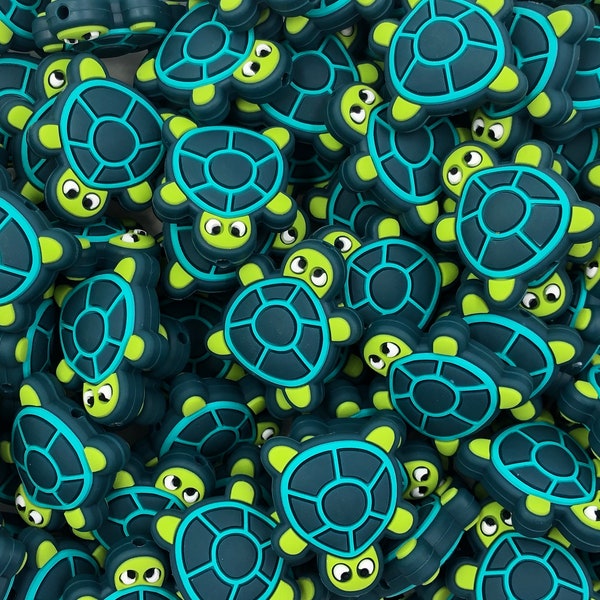 Turtle Silicone Focal Beads,  Turtle Shaped Silicone Beads Beads,  Silicone Beads,  Silicone Loose Beads, Wholesale Silicone
