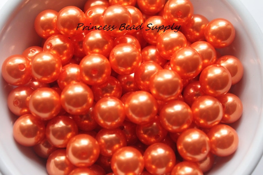 Freshwater Pearl Beads - 9mm Orange - BX0260