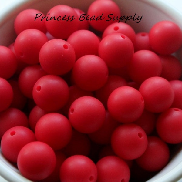 15mm Red Silicone Beads, Silicone  Beads,  Silicone Beads Wholesale