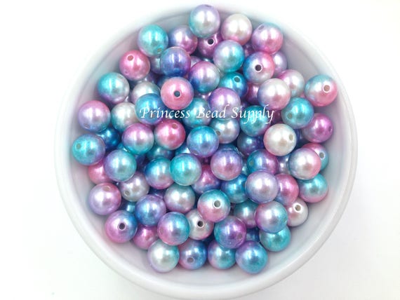 12mm Magic Pearls Beads, Mulit-colored Magic Pearls, Set of 20 or