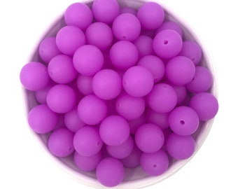 15mm Neon Purple Glow in the Dark Silicone Beads,  Silicone Beads,  Silicone Beads Wholesale