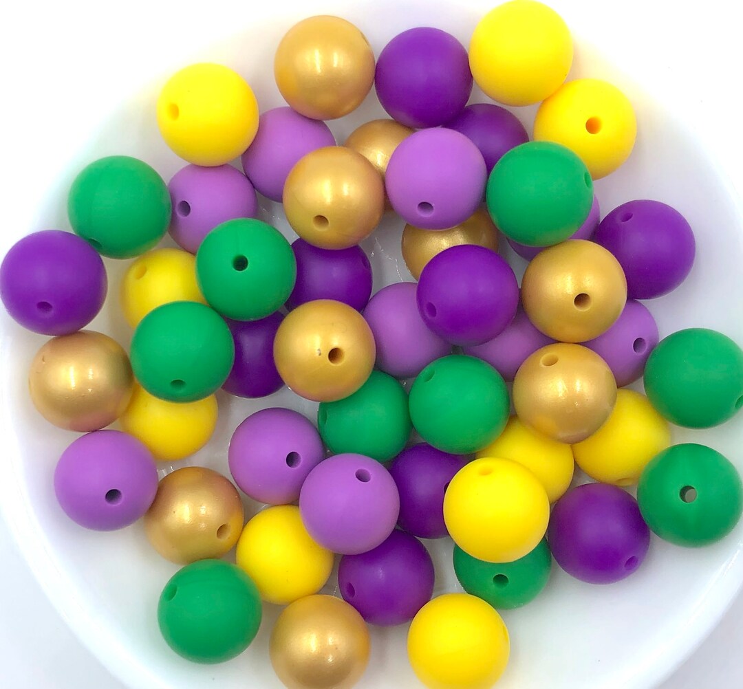 Silicone Bead Mix 50 or 100 BULK Round Silicone Beads Bulk Etsy
