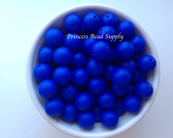 15mm Royal Blue Silicone Beads, Silicone Beads,  Silicone Beads Wholesale,