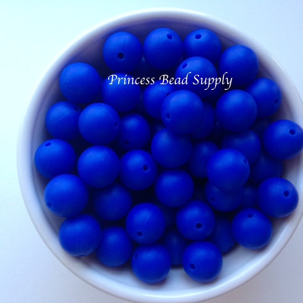 15mm Royal Blue Silicone Beads, Silicone Beads,  Silicone Beads Wholesale,