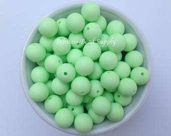 15mm Neon Green Glow in the Dark Silicone Beads – USA Silicone Bead Supply  Princess Bead Supply