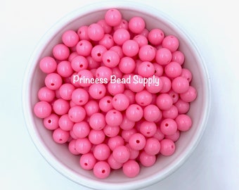 8mm Light Pink Solid Beads, Pink Mini Chunky Beads, Small Beads, Mini  Beads, 8mm Beads, 8mm Solid Beads, Acrylic Beads 