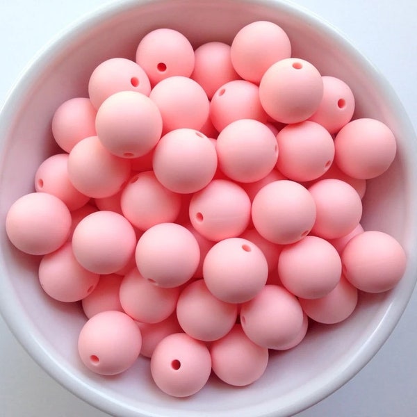 15mm Pink Quartz  Silicone Beads, Silicone Beads,  Silicone Beads Wholesale