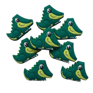 Alligator Silicone Focal Beads,   Crocodile Silicone Beads,  Alligator Shaped Silicone Beads,  Wholesale Silicone, Silicone Beads
