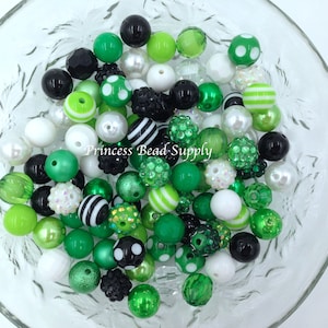 12mm St. Patrick's Day Acrylic Bead Mix