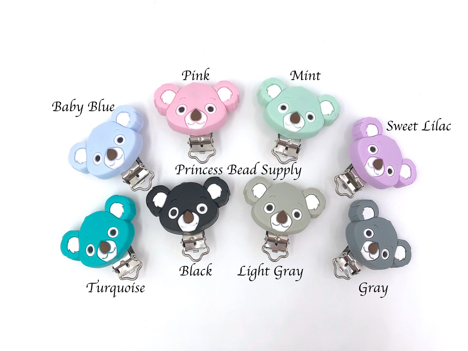 Koala Bear Pacifier Clip Koala Silicone Pacifier Clip Paci Etsy