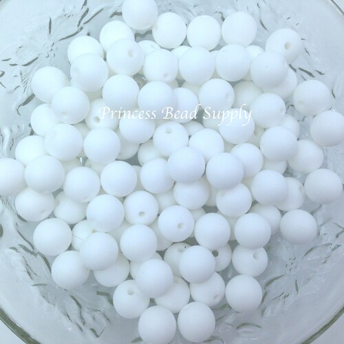 12mm White Silicone Beads White Silicone Beads 100% Food - Etsy