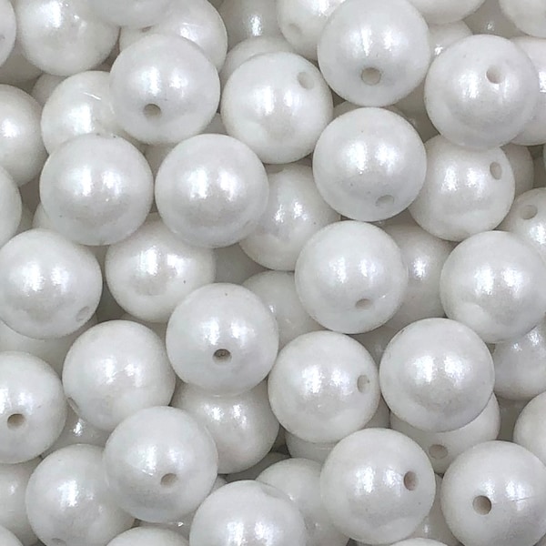 15mm White OPAL Silicone Beads,  Opal Silicone Beads,  Iridescent Silicone Beads,  Glitter Silicone Beads, Silicone Beads