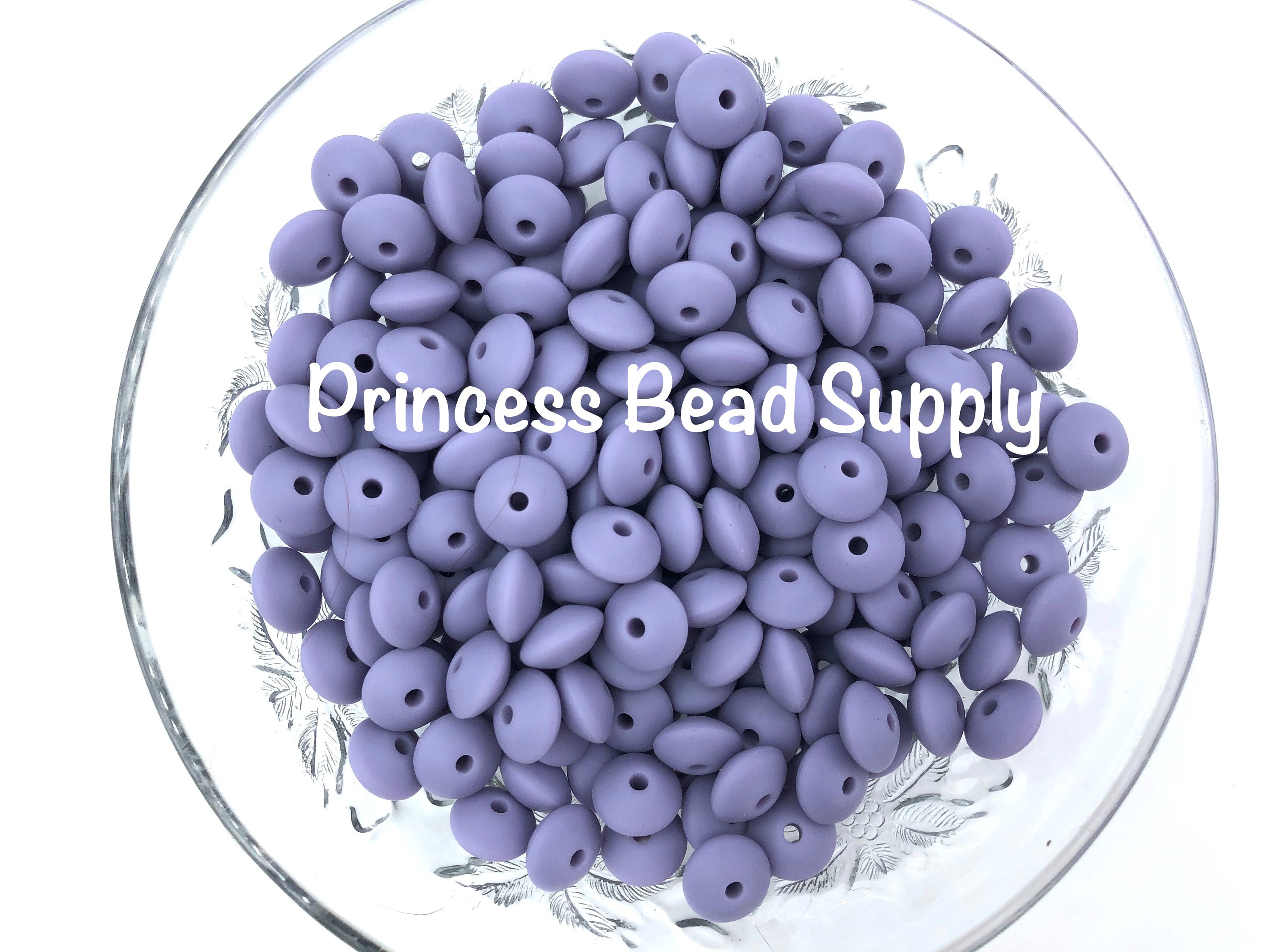 Tropical Lilac Saucer Silicone Beads,  Silicone Beads,   Silicone Beads,  Beads