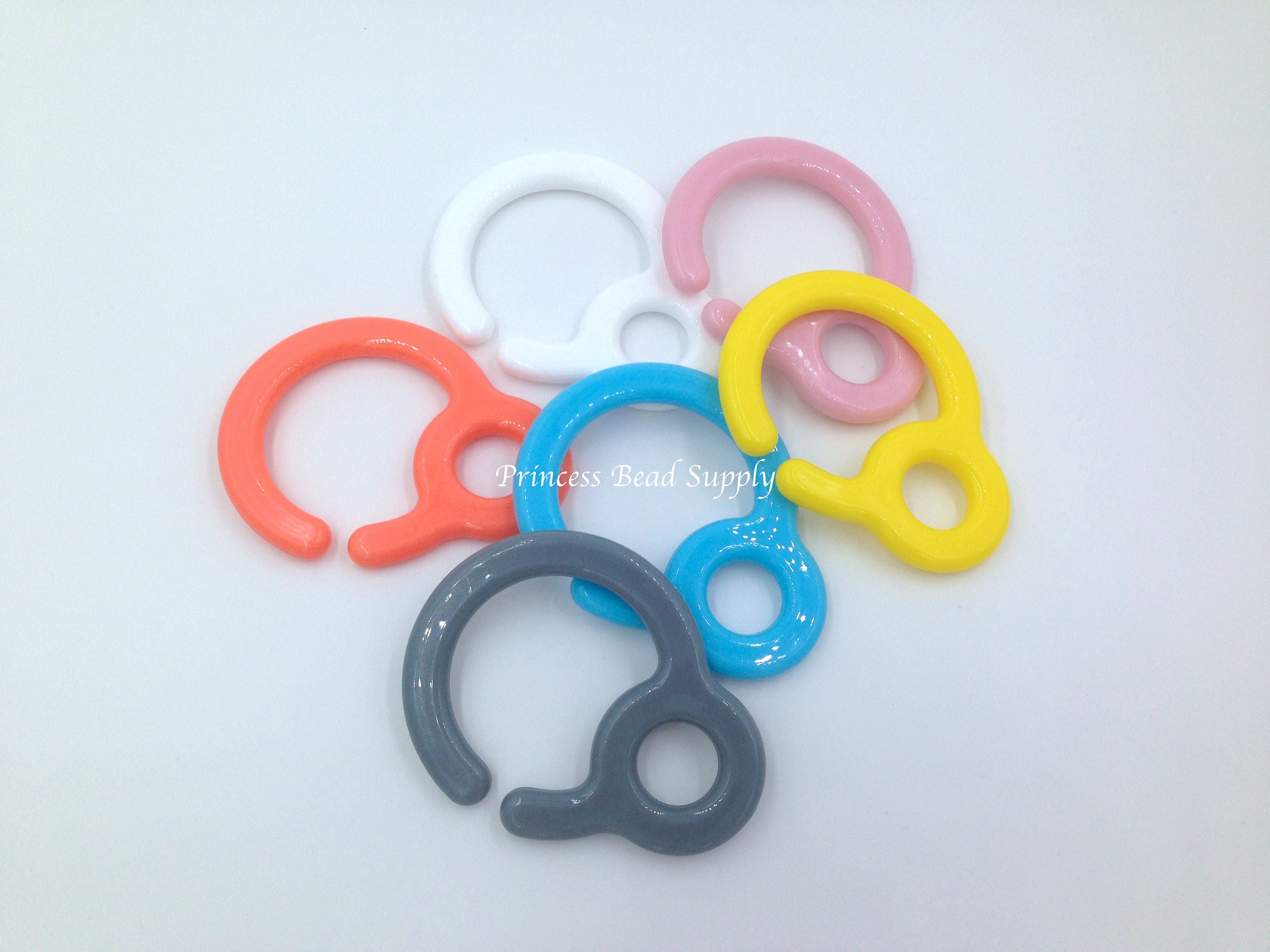 4 inch Clear Plastic Acrylic Craft Rings 12 Pieces 