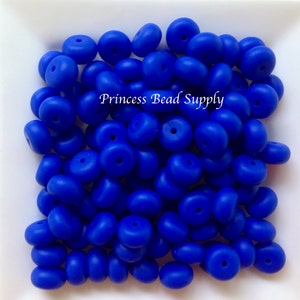 Royal Blue 14mm MINI ABACUS Silicone Beads, Mini Abacus  Silicone Beads,  , Silicone Loose Beads