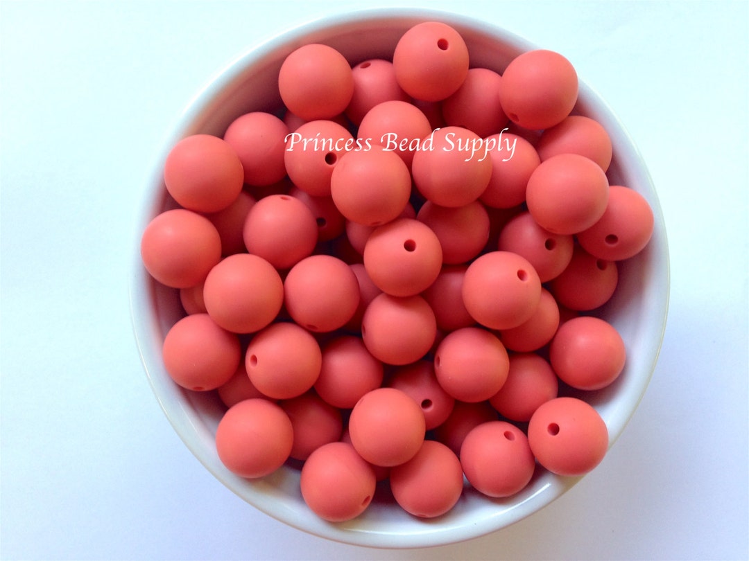 15mm Coral Silicone Beads, Silicone Beads, Silicone Beads Wholesale Etsy