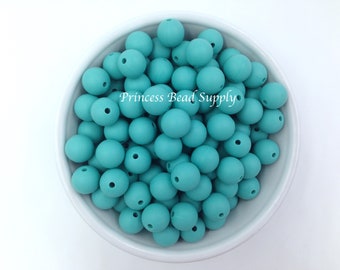 12mm Seafoam Silicone Beads, Round Silicone Beads,  100% Food Grade Beads, BPA Free Beads, Sensory Beads, Silicone Loose Beads,