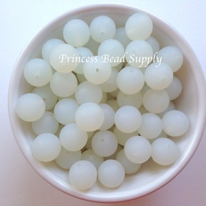 15mm Clear White Silicone Beads, Silicone Beads,  Silicone Beads Wholesale