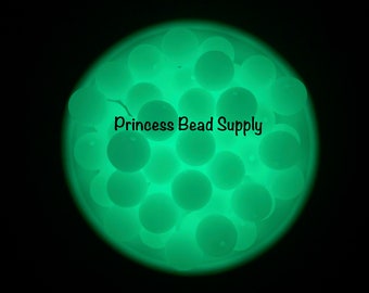 Silicone Beads, 15mm GREEN Glow in the Dark Silicone Beads, Silicone Beads,  Silicone Beads Wholesale