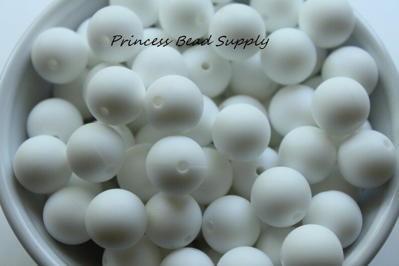 15mm White Silicone Beads 15mm Silicone Beads Silicone Etsy UK