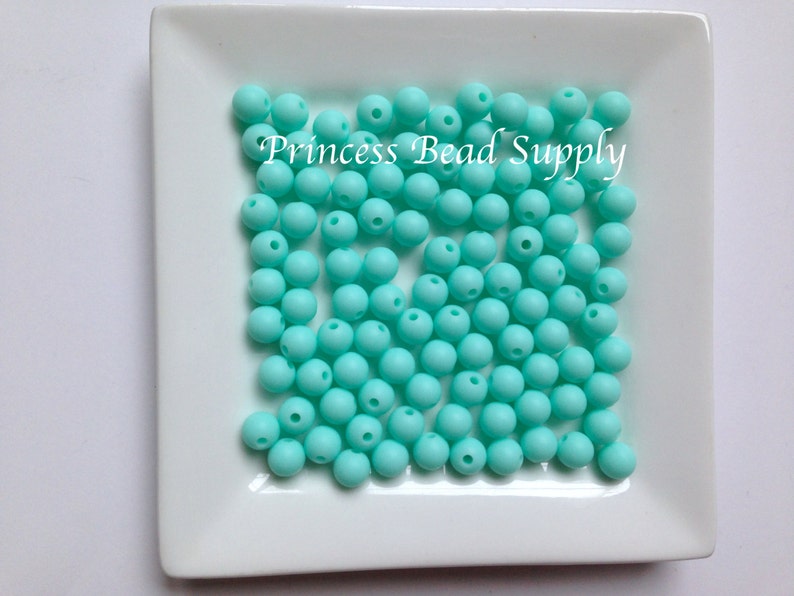 9mm Aqua Silicone Beads Set of 10 Silicone Food Grade Etsy