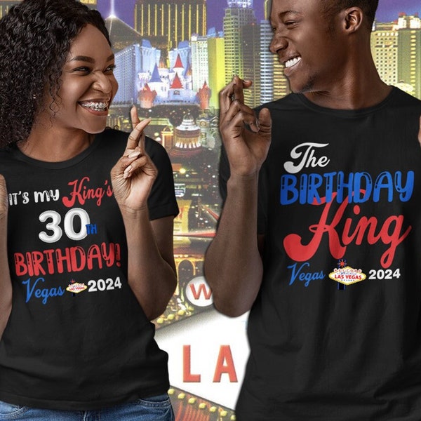 The Birthday King shirt - It's My King's Birthday shirt, Vegas Vacation T Shirt, birthday squad t shirts, Vegas vacation shirts, gift