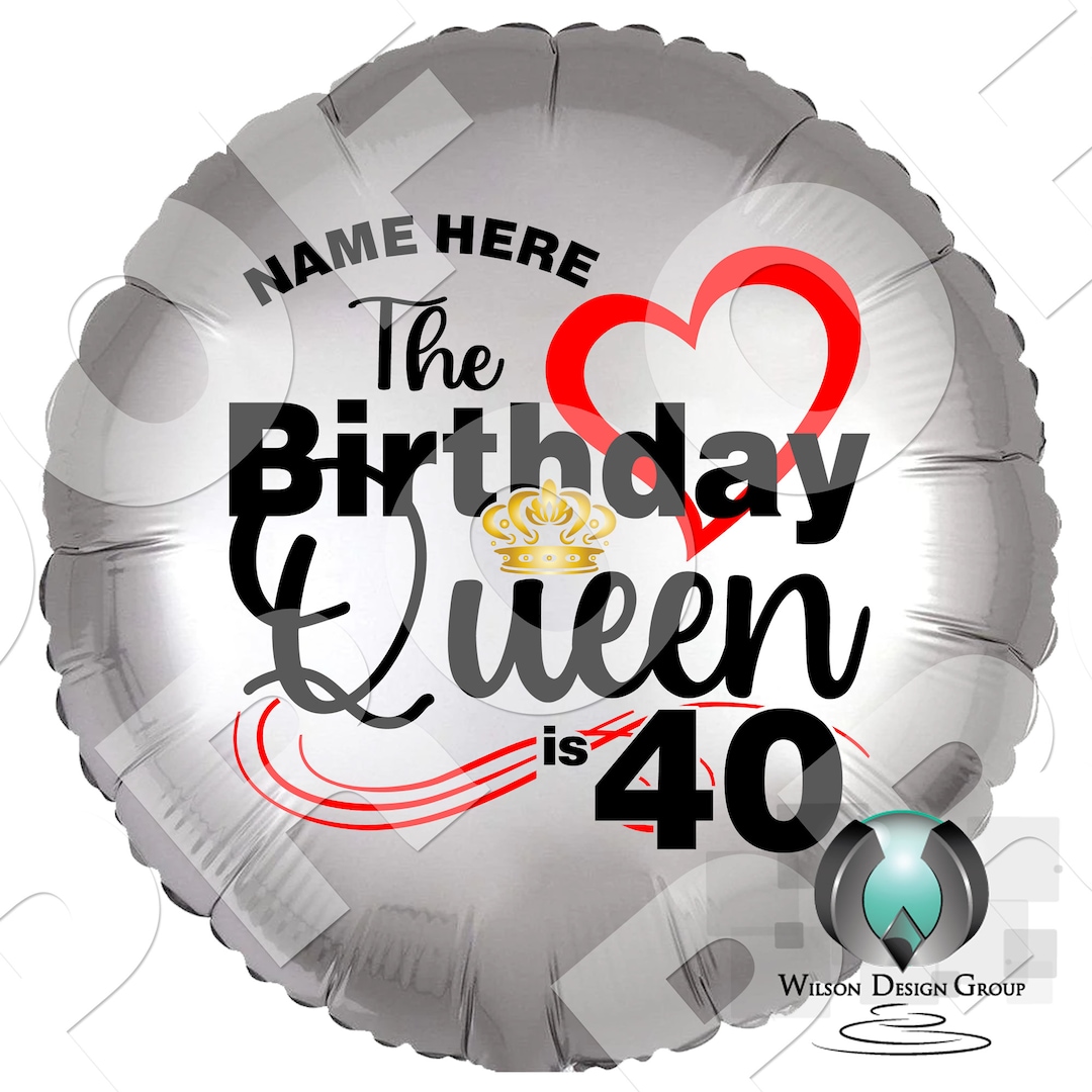 Personalized the Birthday Queen Happy Birthday Balloons, Birthday Balloons Near Me, Mylar