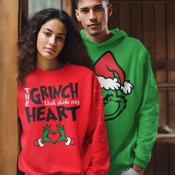 Grinch i heart xmas sweater hotsell